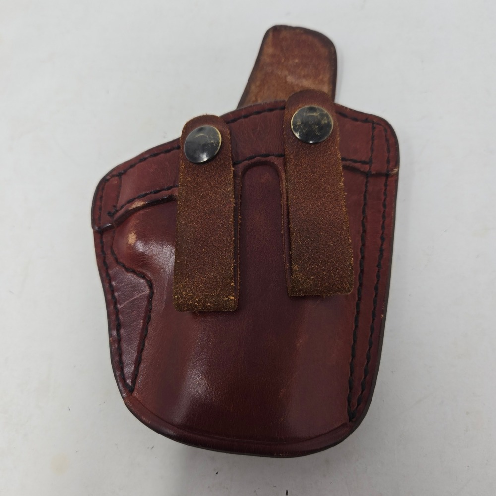 Don Hume Leathergoods P.C.C.H. No. 36-4 IWB Holster Mahogany Leather Concealed - Picture 2 of 3